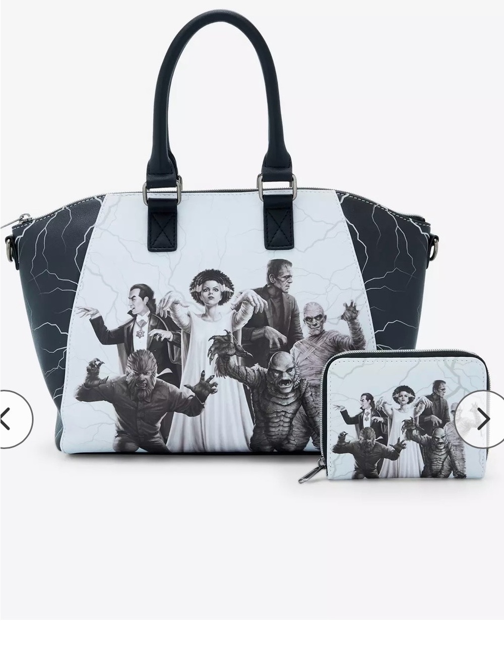 Loungefly Universal Monsters tote bag & matching wallet nwt